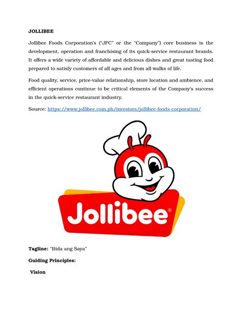 jollibee stakeholders|Company Jollibee Foods Corporation .